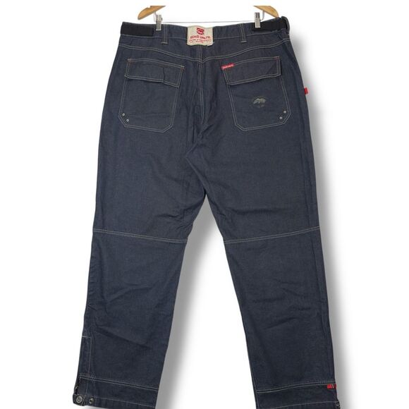 VTG Ecko Unltd Men's Jeans Wide Leg Baggy Streetwear Hip‎ Hop Denim size W42 Y2K - Picture 8 of 9